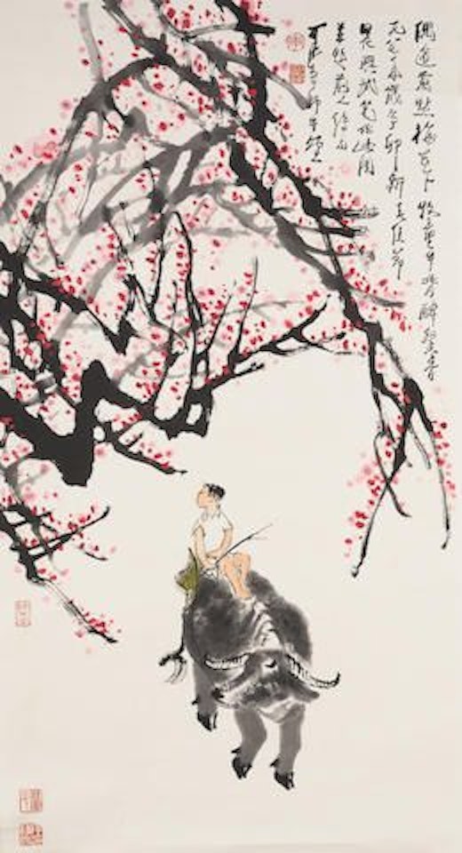 Herdboy on Buffalo by Li Keran