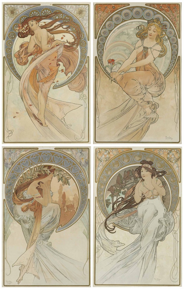 The Arts by Alphonse Mucha
