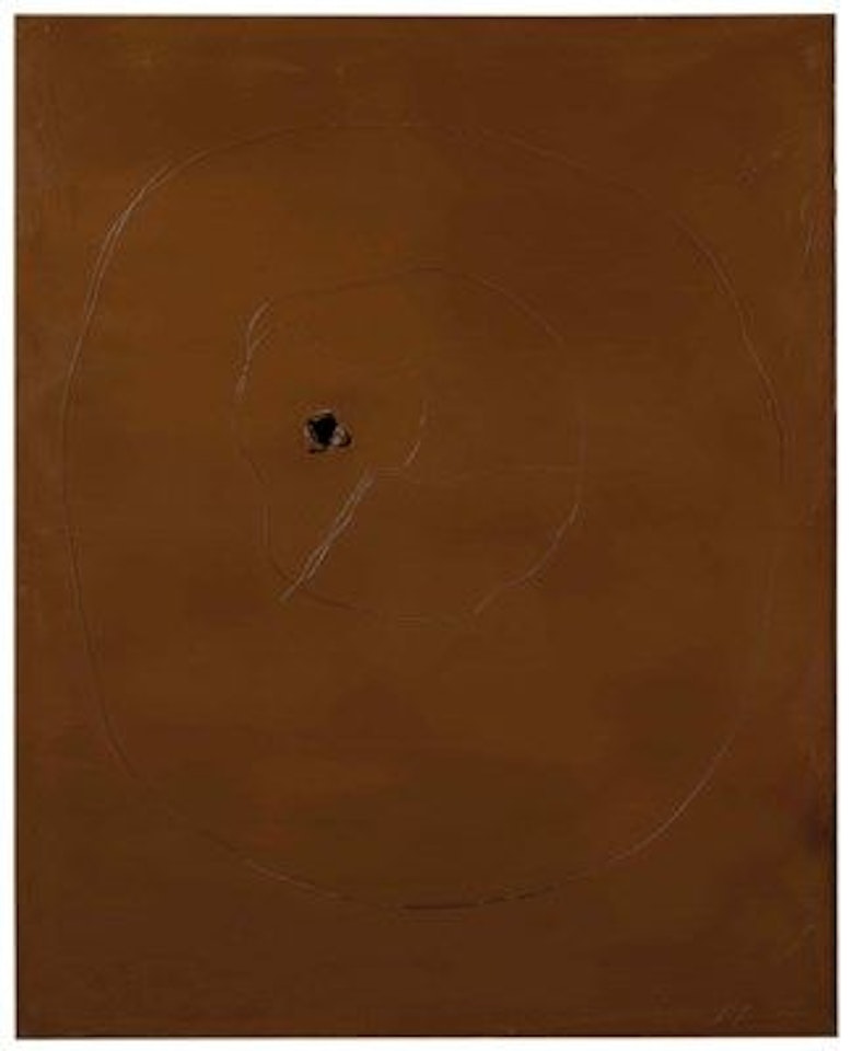 [Concetto spaziale] by Lucio Fontana