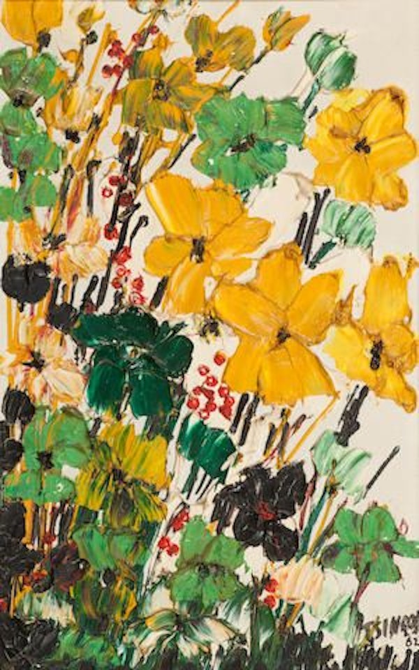 Yellow and Green flowers by Thanos Tsingos