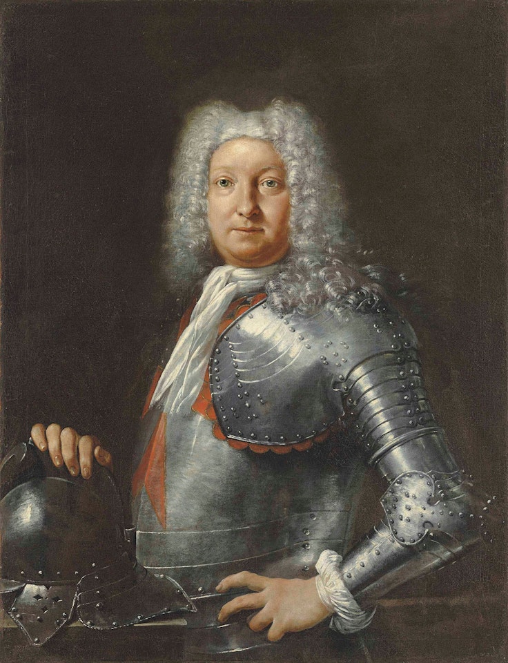 Portrait of a Knight of the Order of St Stephen, half length by Giuseppe Maria Crespi