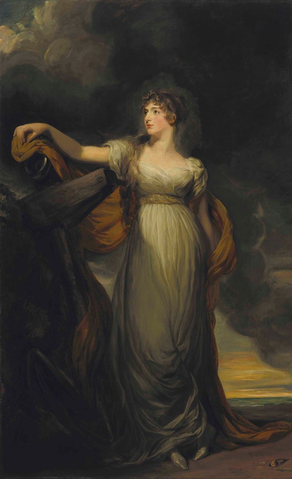 Portrait of Louisa Montagu, Viscountess Hinchingbrook, later Countess of Sandwich (1781-1862), full-length, as Hope by Sir Thomas Lawrence