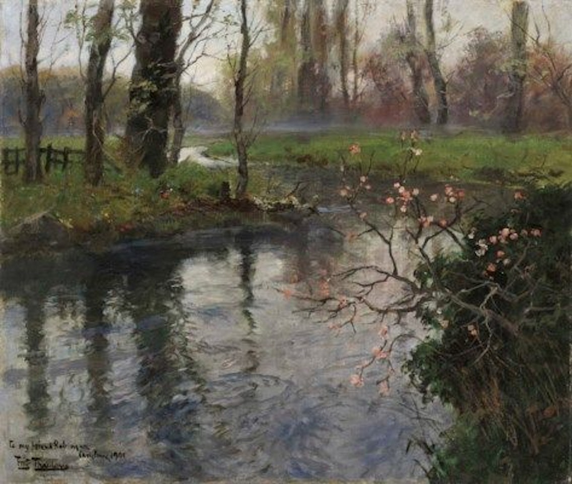 A Stream in Springtime by Fritz Thaulow