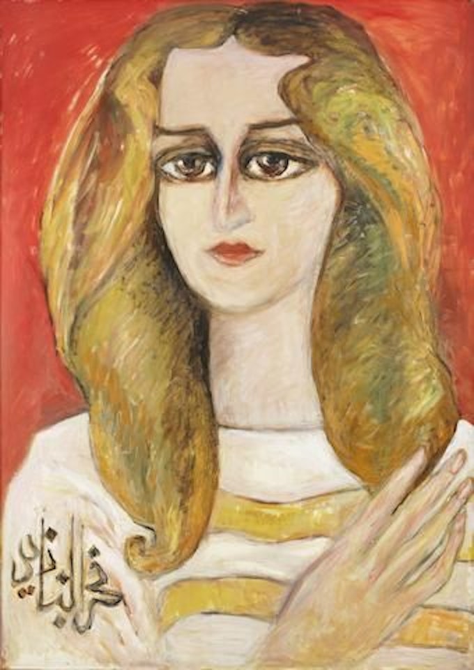 Portrait of Rula Shukairy by Fahr-El-Nissa Zeid