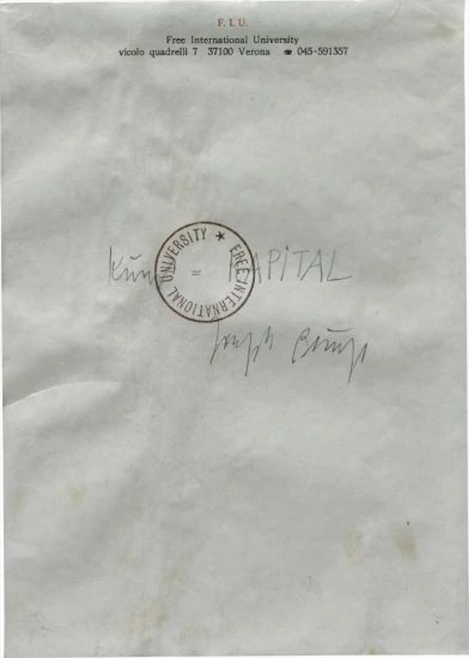 Kunst=Kapital by Joseph Beuys