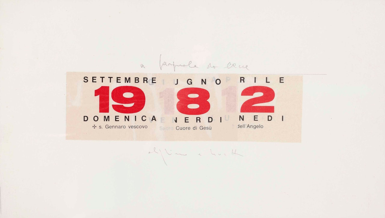 Calendario (Calendar) by Alighiero Boetti