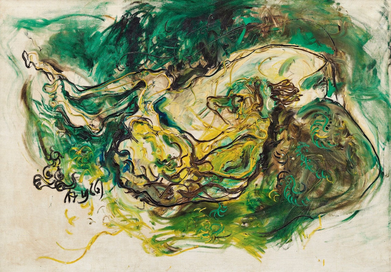 RESTING MAN by Affandi