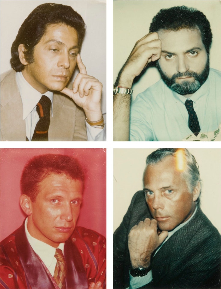VALENTINO, VERSACE, GAULTIER, ARMANI by Andy Warhol