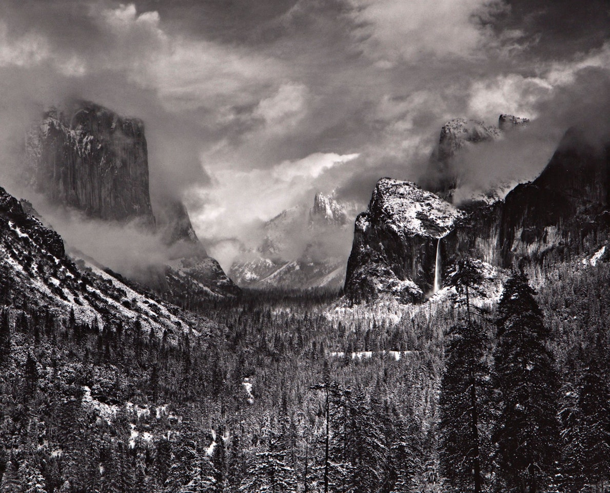 CLEARING WINTER STORM, YOSEMITE VALLEY, CALIFORNIA' by Ansel Adams