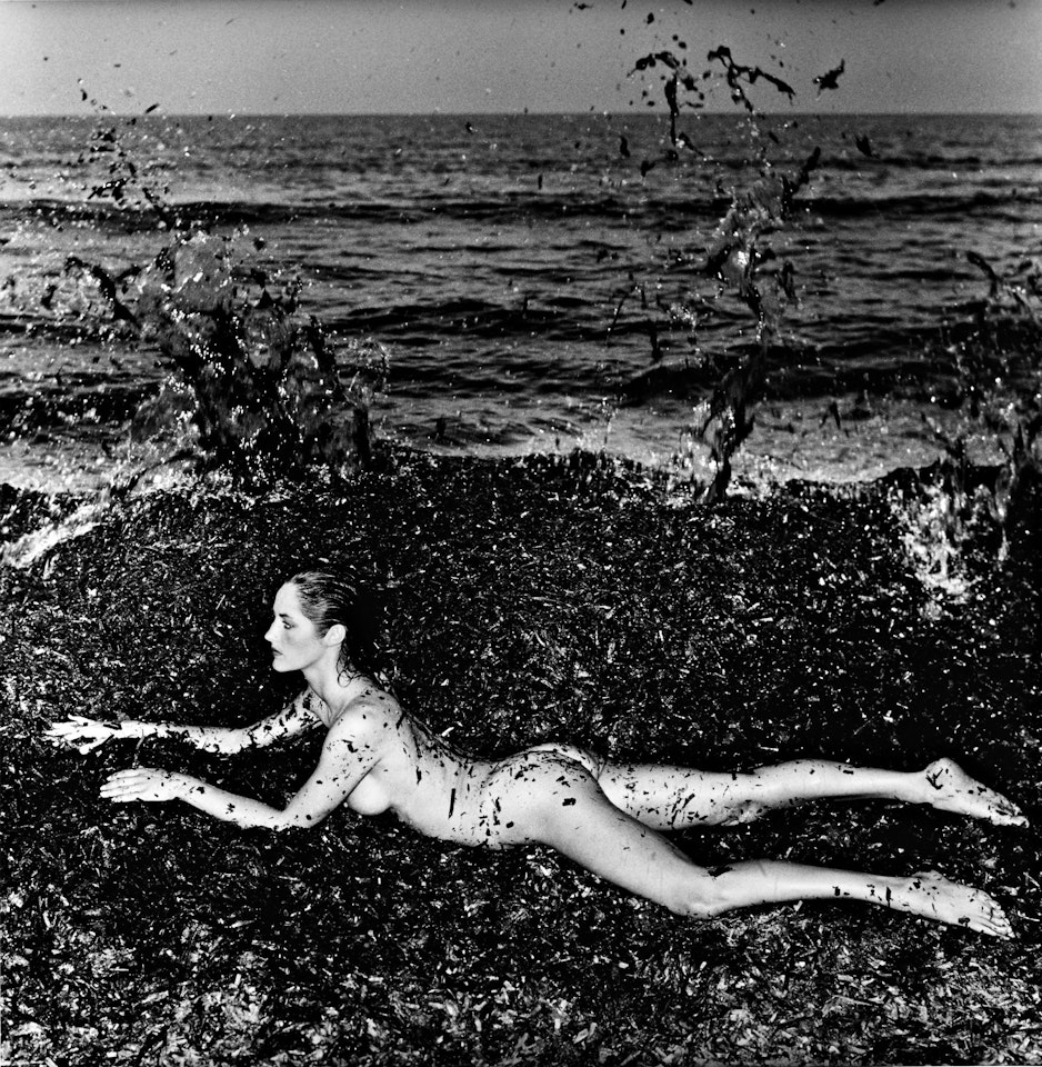 NUDE IN SEAWEED" SAINT TROPEZ by Helmut Newton