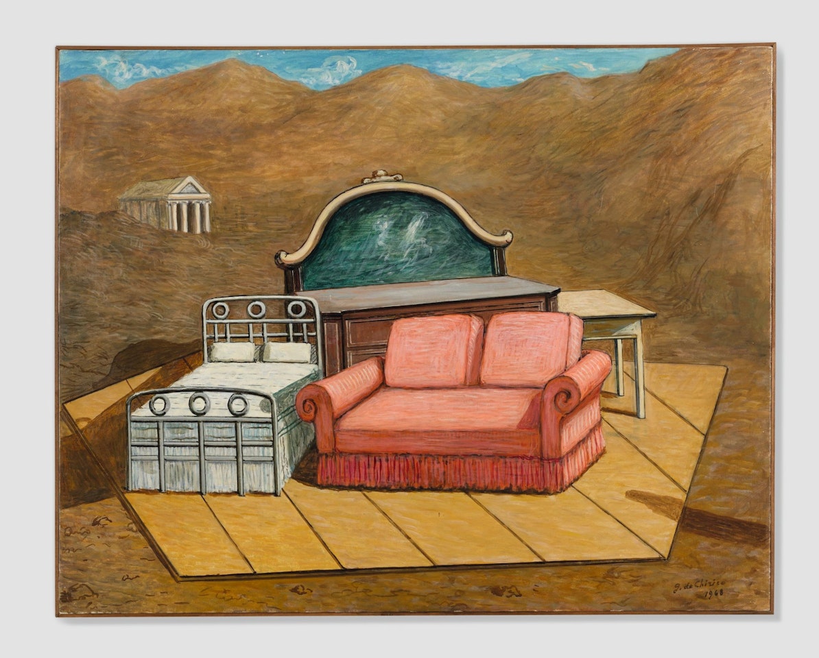MOBILI NELLA VALLE by Giorgio de Chirico