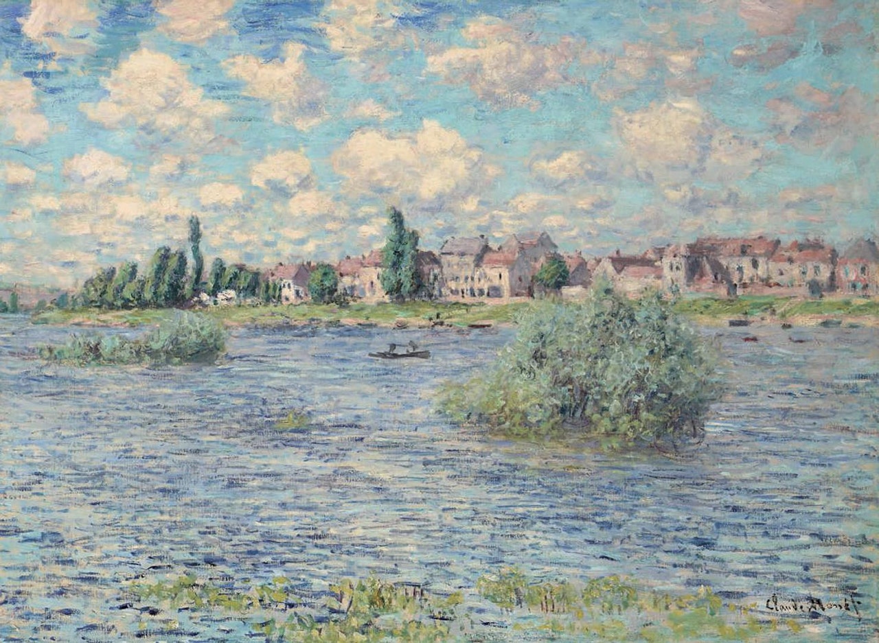 La Seine à Lavacourt by Claude Monet