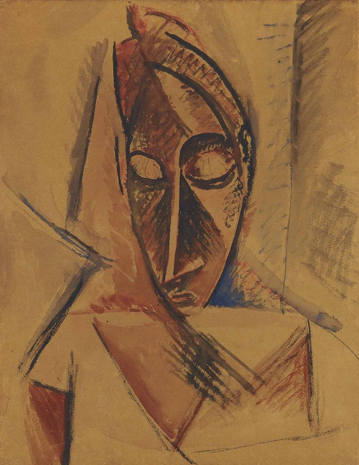 Tête (étude pour Nu àla draperie) by Pablo Picasso