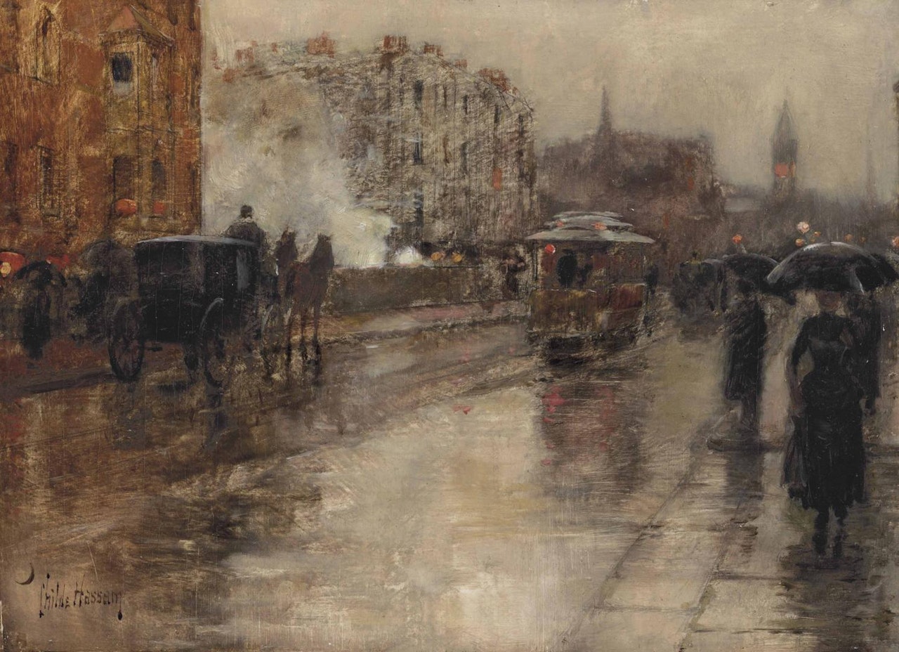 Rainy Day, Boston by Childe Hassam