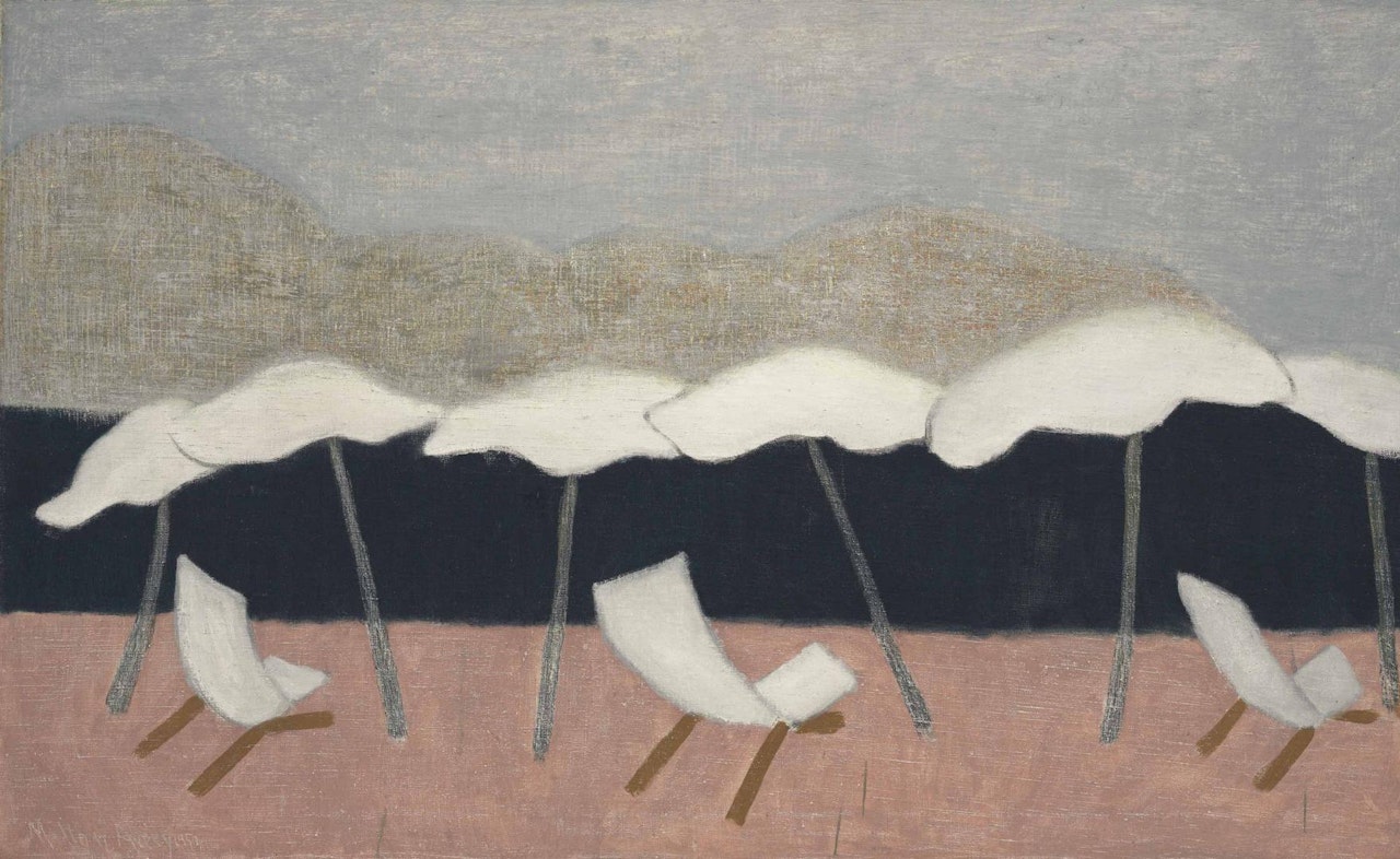 White Umbrellas by Milton Avery