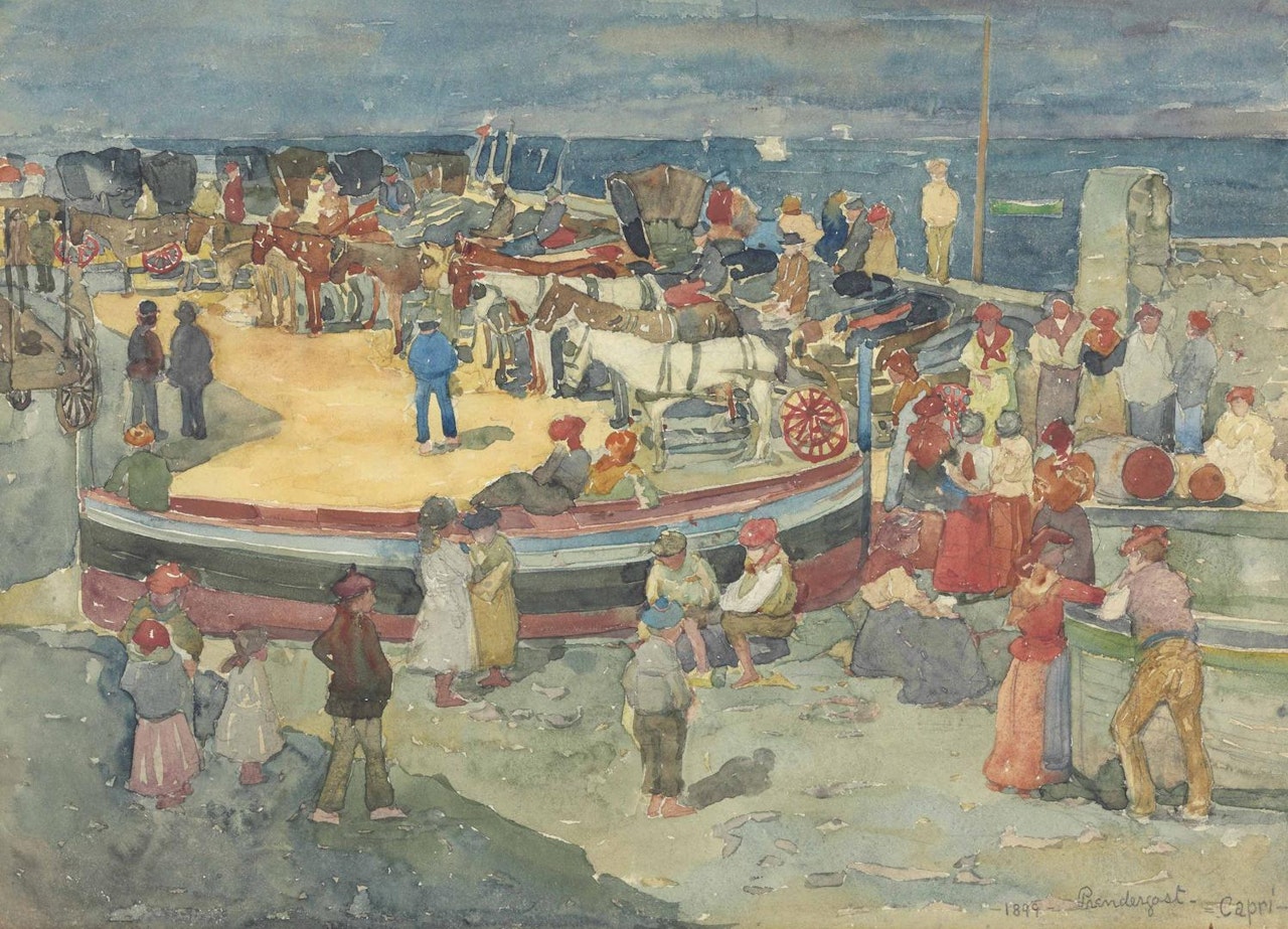 Grande Marina, Capri by Maurice Prendergast