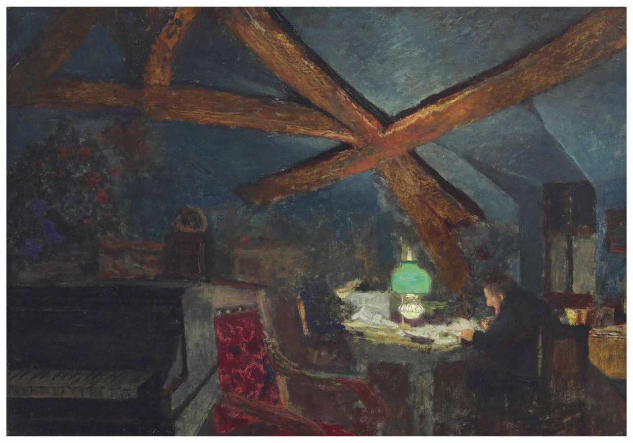 Le grenier de la Grangette à Valvins by Édouard Vuillard
