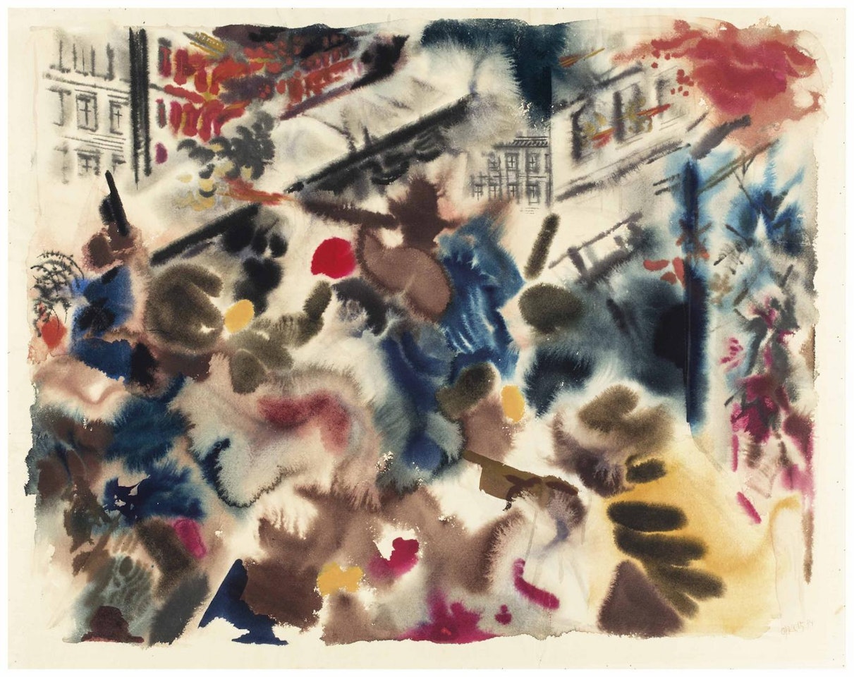 Street Fight by George Grosz
