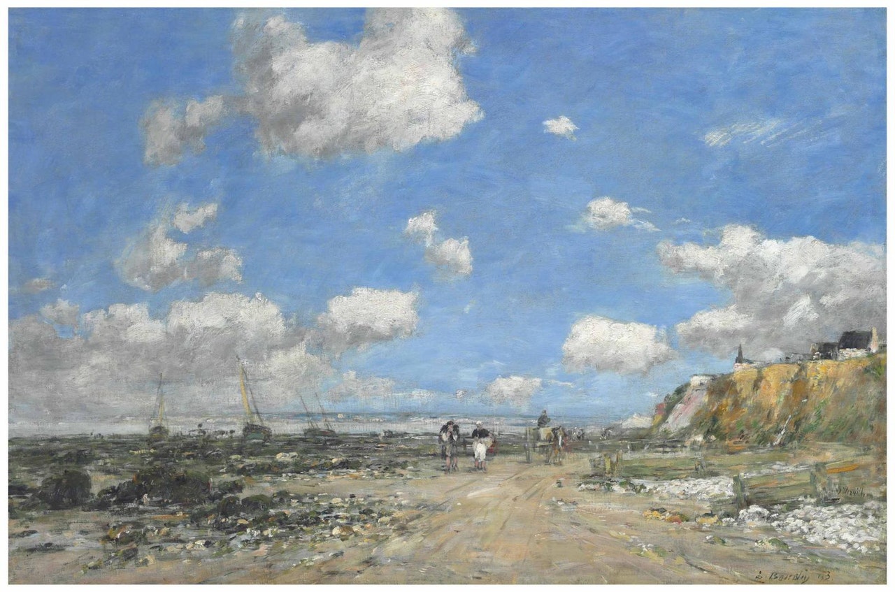 Le rivage de Villerville by Eugène Boudin