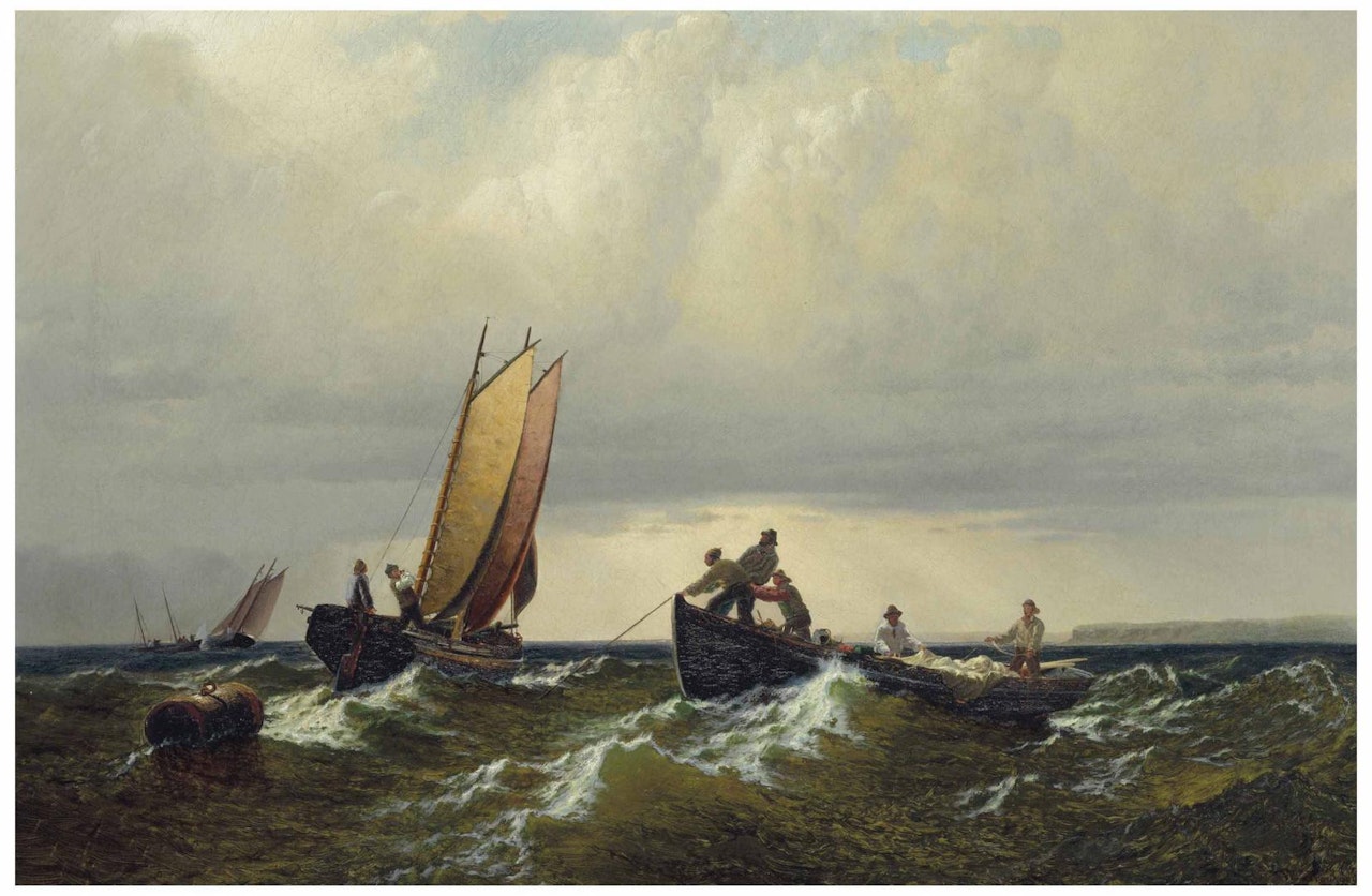 Fishermen on the Bay of Fundy by William Bradford