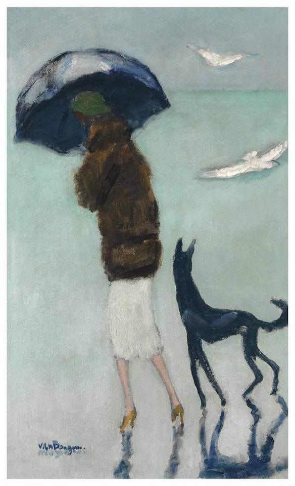 Cannes, la femme au chien by Kees van Dongen