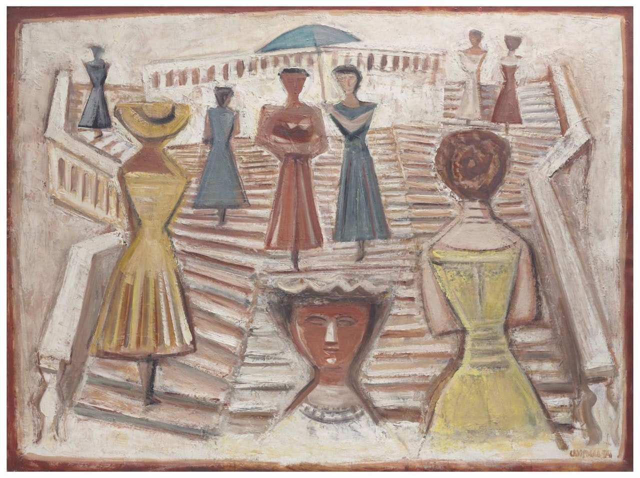 Scalinata Trinità dei Monti by Massimo Campigli