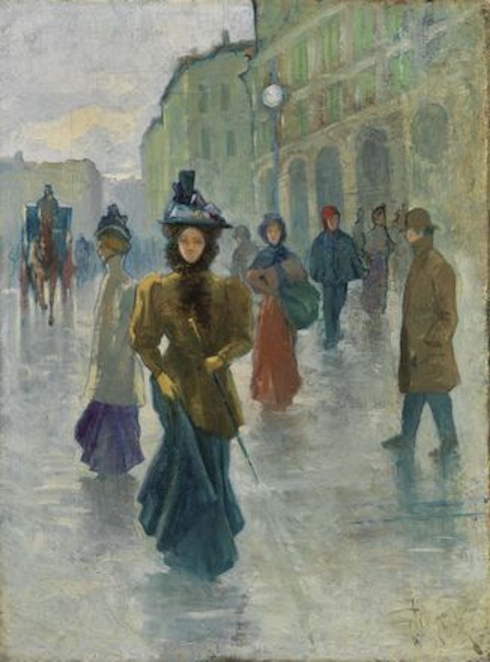 Piazza Grande a Livorno by Oscar Ghiglia