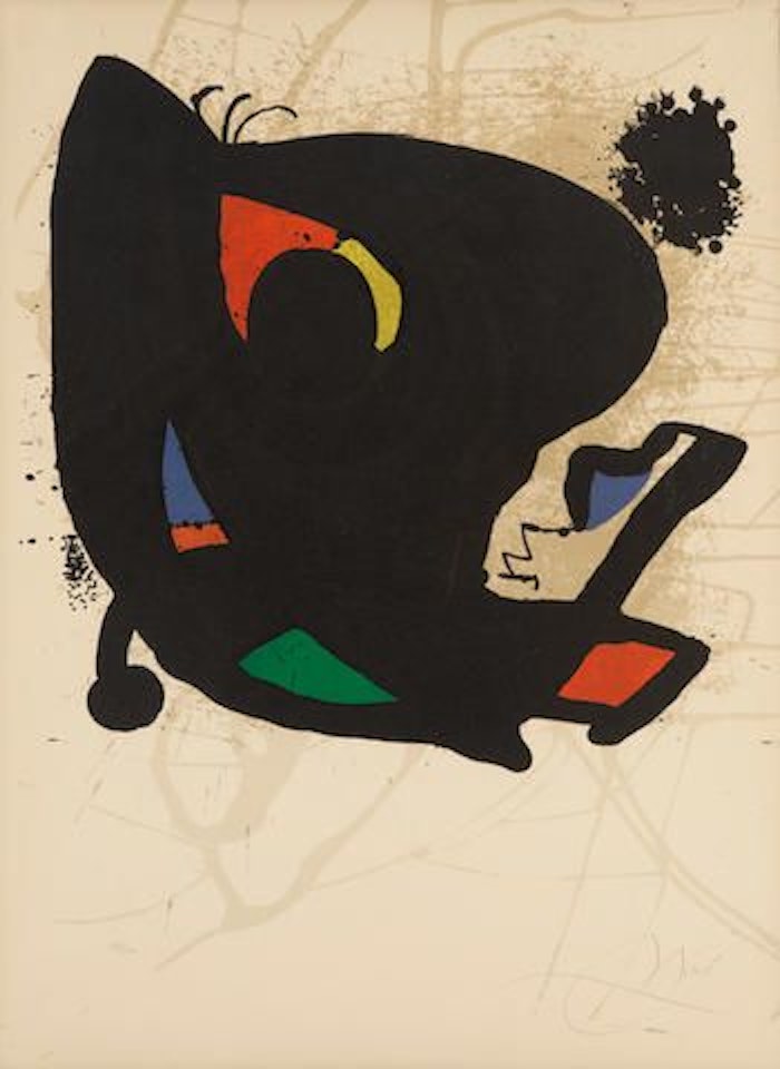 Poster for Exhibition Miro L'oeuvre Graphique by Joan Miró
