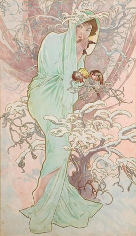 Winter, from The Seasons by Alphonse Mucha