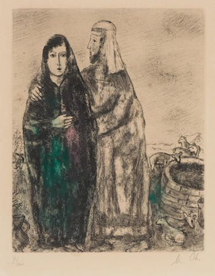 Bible: Meeting of Jacob and Rachel by Marc Chagall