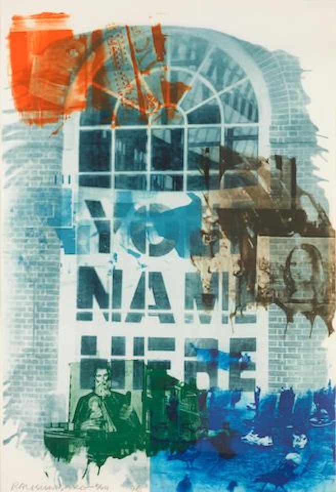 Banco, from Ground Rules by Robert Rauschenberg