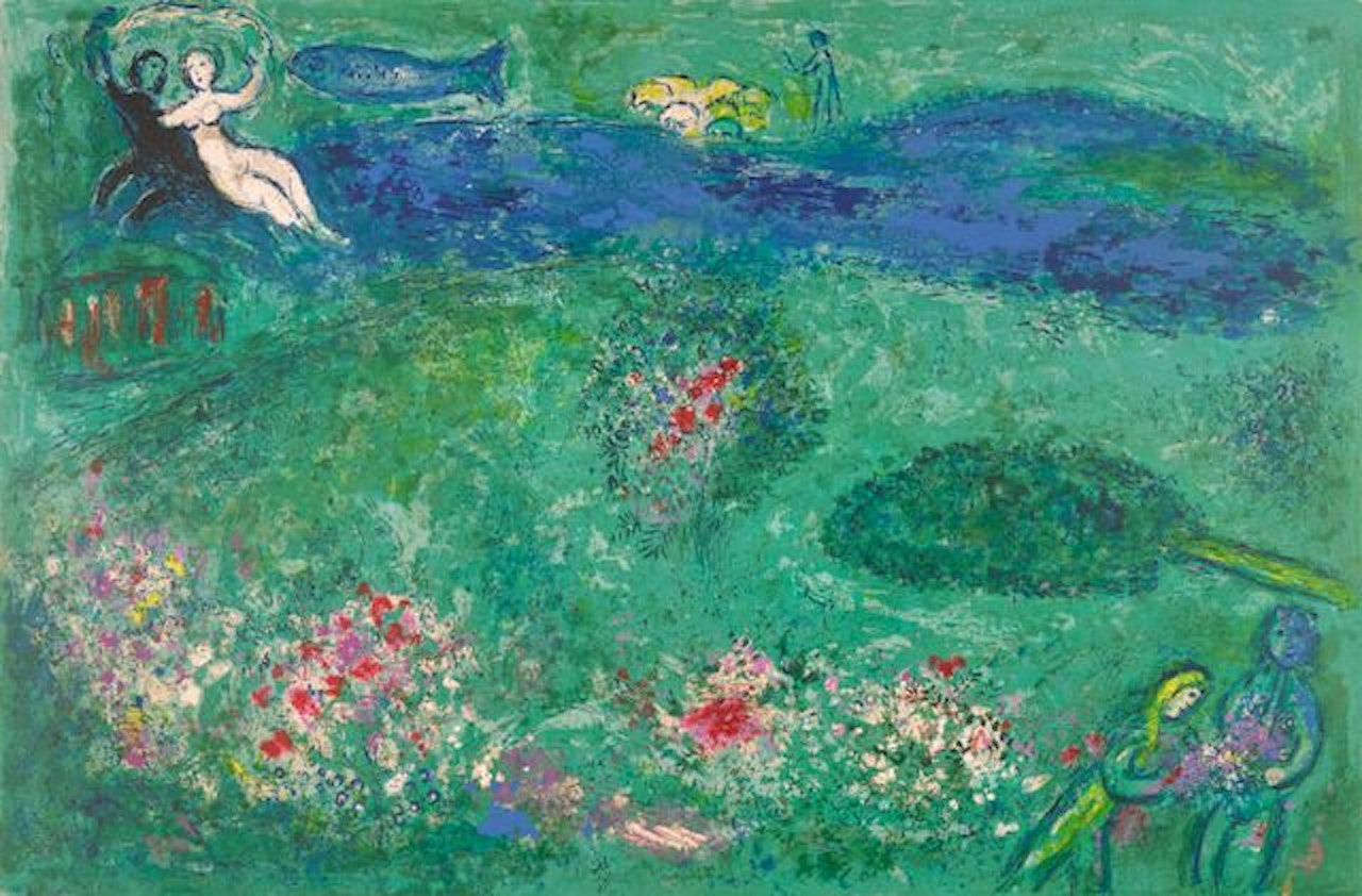 Daphnis et Chloé: eight plates 8 by Marc Chagall