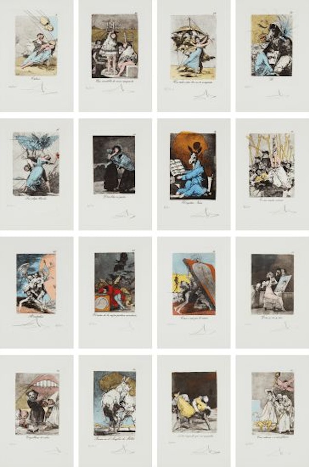 Les Caprices de Goya de Dali (Dali’s ‘Caprichos’ by Goya): 78 plates by Salvador Dali