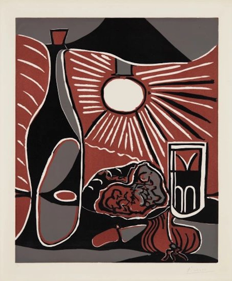 Nature morte à la bouteille (Still-Life with Bottle) by Pablo Picasso