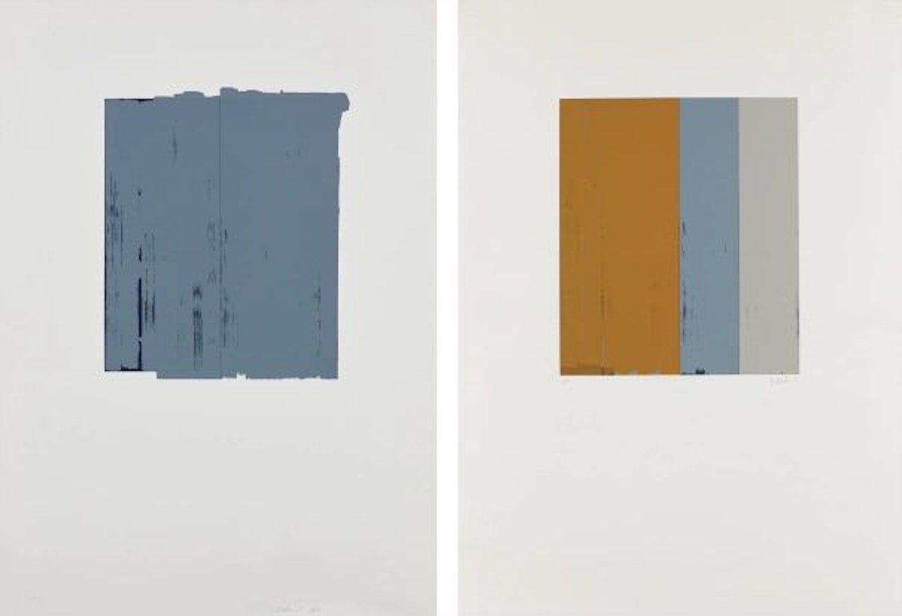 Untitled; and Untitled by Brice Marden