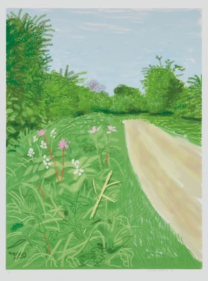 The Arrival of Spring in Woldgate, East Yorkshire in 2011, April 26, 2011 by David Hockney