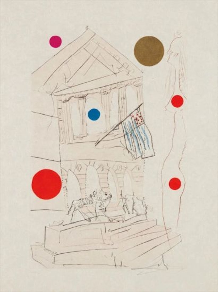 The Art Institute, from Visions of Chicago by Salvador Dali