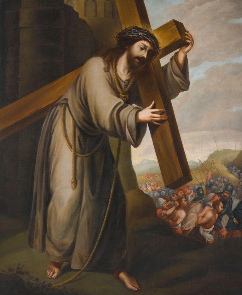 THE ROAD TO CALVARY by Spanish School