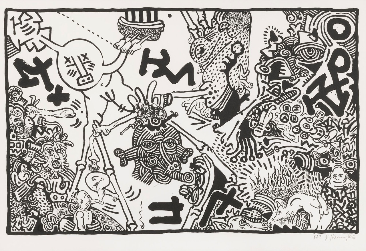UNTITLED (L. P. 72) by Keith Haring