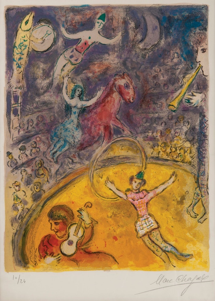THE CIRCUS: ONE PLATE (MOURLOT 512; CRAMER BOOKS 68) by Marc Chagall