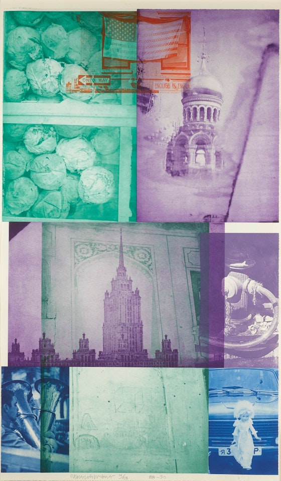 SOVIET/AMERICAN ARRAY IV by Robert Rauschenberg