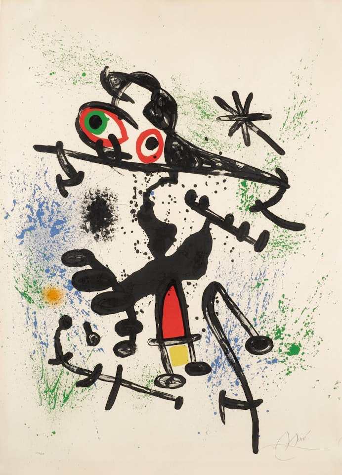 LA FILLE DU DELTA (MOURLOT 696) by Joan Miró