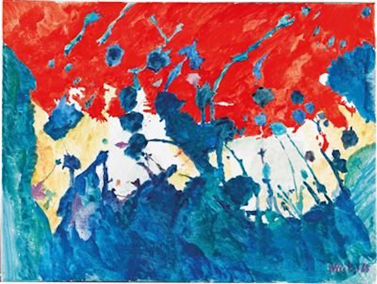 “Himmel-Rot” by Max Weiler