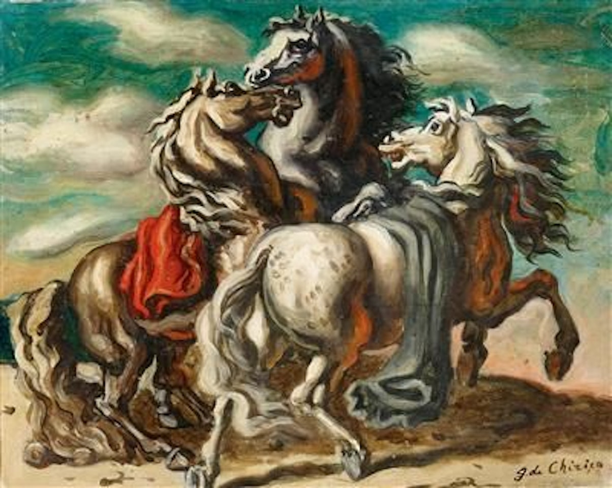 Tre cavalli by Giorgio de Chirico