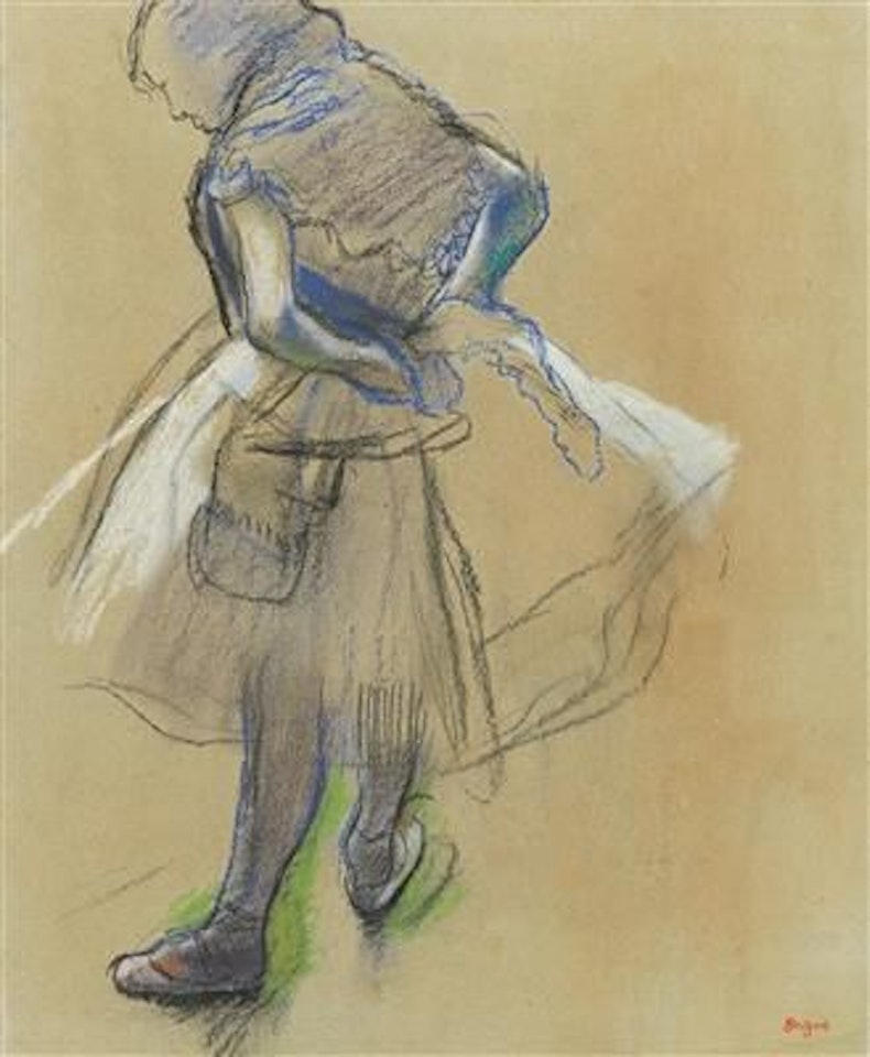 A Standing Dancer, Her Hands Behind Her Back (Danseuse debout, les mains derrière le dos) by Edgar Degas