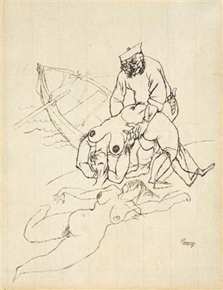 Untitled (Figures) by George Grosz