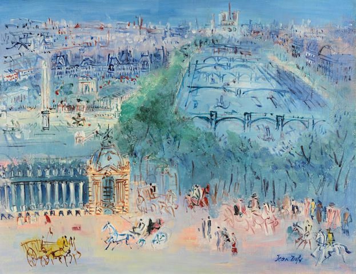 La Seine et le Petit Palais by Jean Dufy