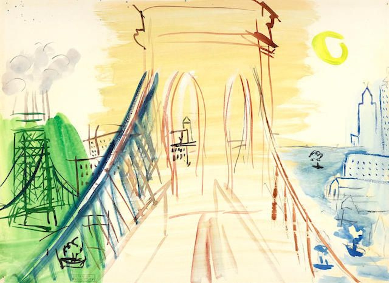 Le pont de Brooklyn by Raoul Dufy