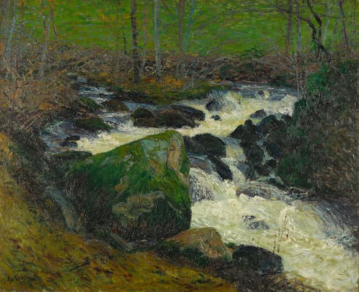 Rivière sous bois, la rivière de Mortain by Gustave Loiseau