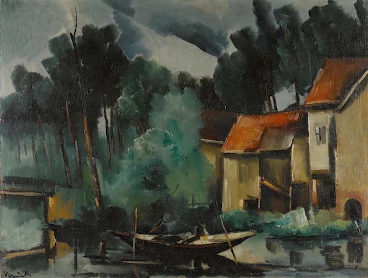 La pêche au chevesne by Maurice de Vlaminck